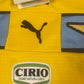 New Authentic S.S. Lazio Roma Puma Dry Cell Christian Vieri No 32 1998 - 1999 Away Third Football Shirt Size L Cirio Yellow Blue BNWT Deadstock NOS