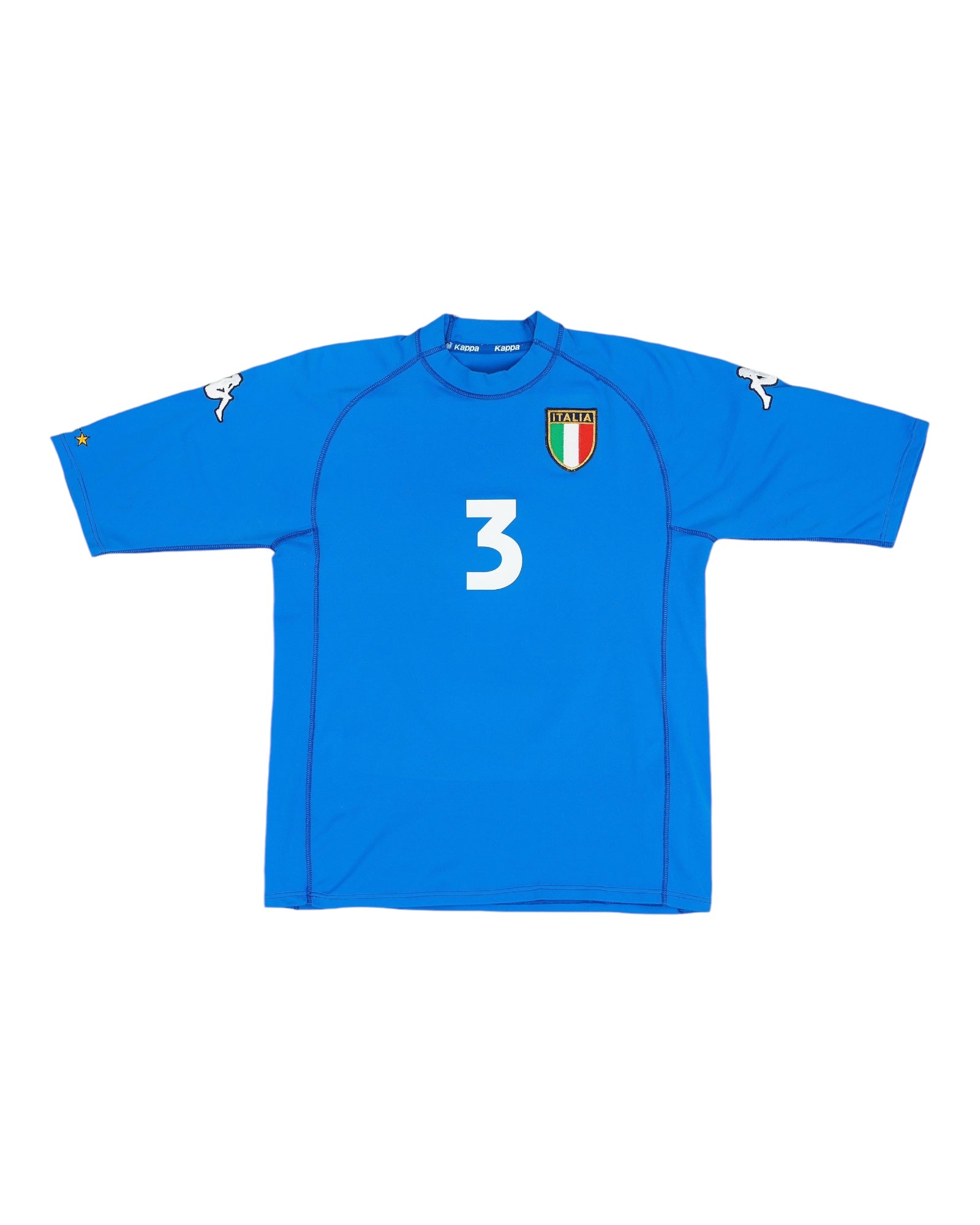 ⚽️Paolo Maldini Italy Italia 2000 - 2001 No 3 Kappa Gara Kombat Home Football Shirt Size XL Made in Italy Blue