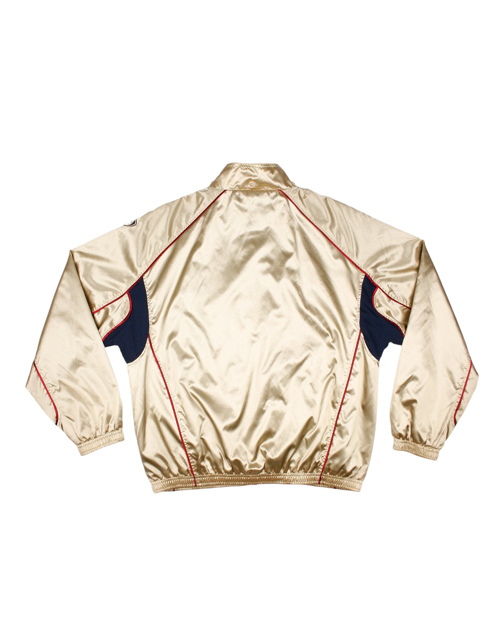 FC Barcelona Nike Team 2001 - 2002 Football Track Jacket With Hood Gold Shiny Size L