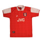 Vintage Arsenal London Nike Premier 1994 1995  1996 Home Football Shirt Gunners Red JVC Made in Gt. Britain Thunder Size XL