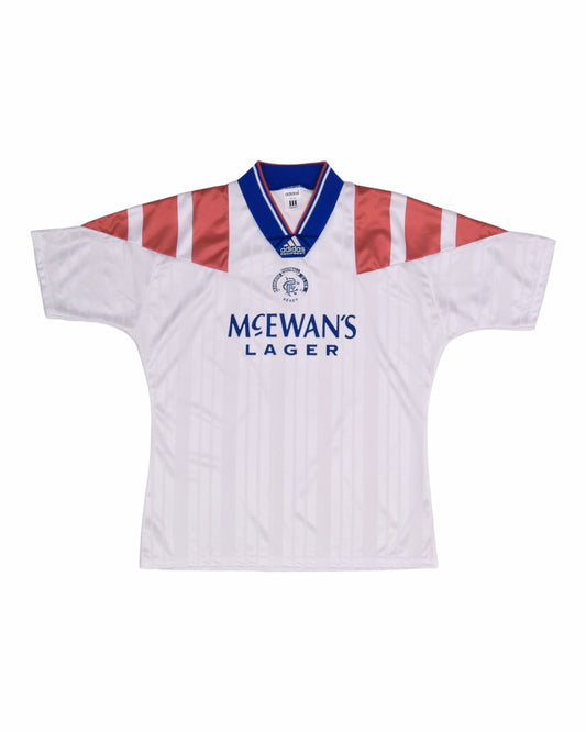 Glasgow Rangers Adidas Equipment 1992 1993 1994 Away Football Shirt McEwan's Lager Size 40''-42''/M Made in UK