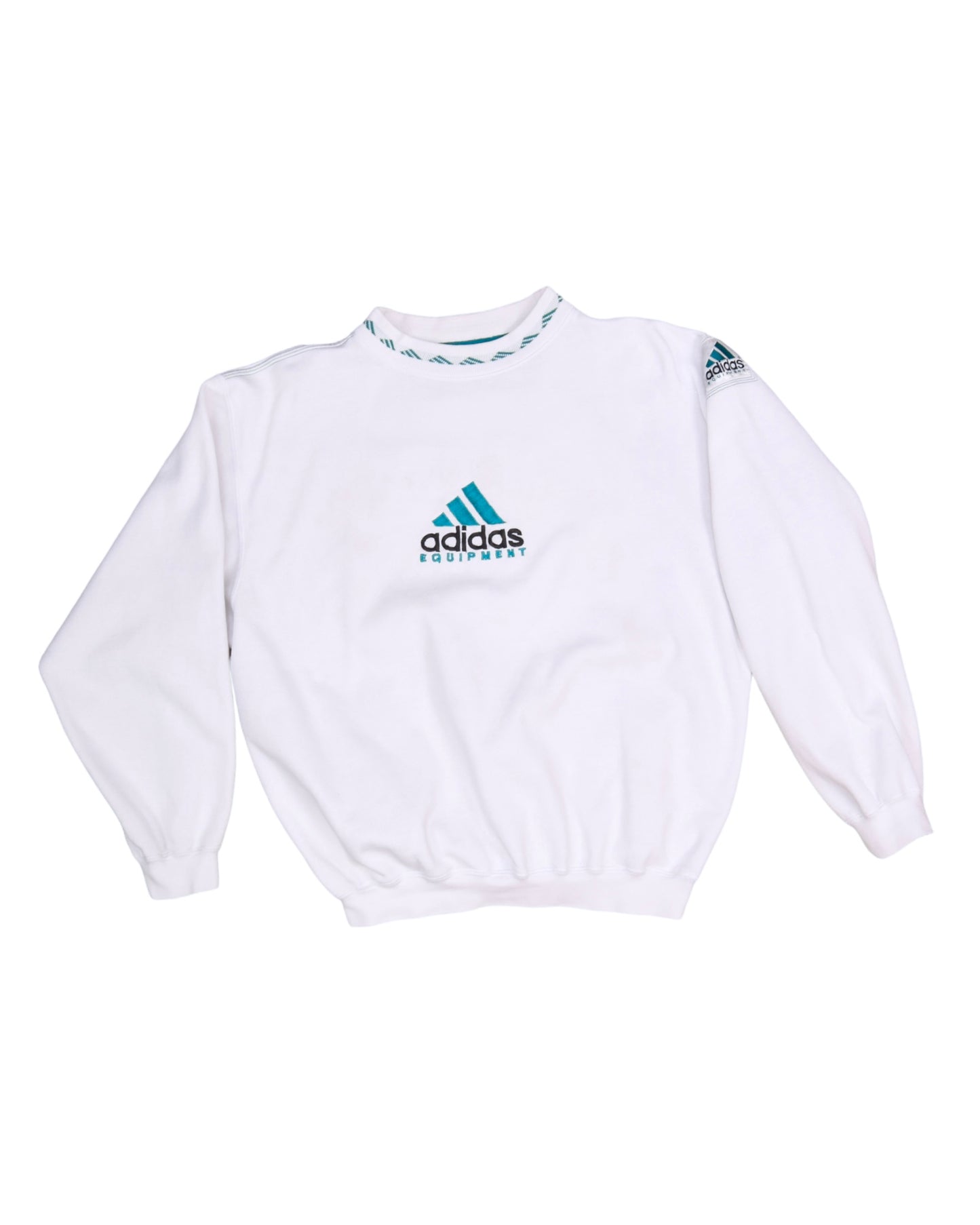 Vintage 90's Adidas Equipment Sweatshirt Crewneck White Size M