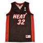 Miami Heat Shaquille O'Neal Champion #32 NBA Basketball Away Jersey 2004 - 2007 Size M Black Red White