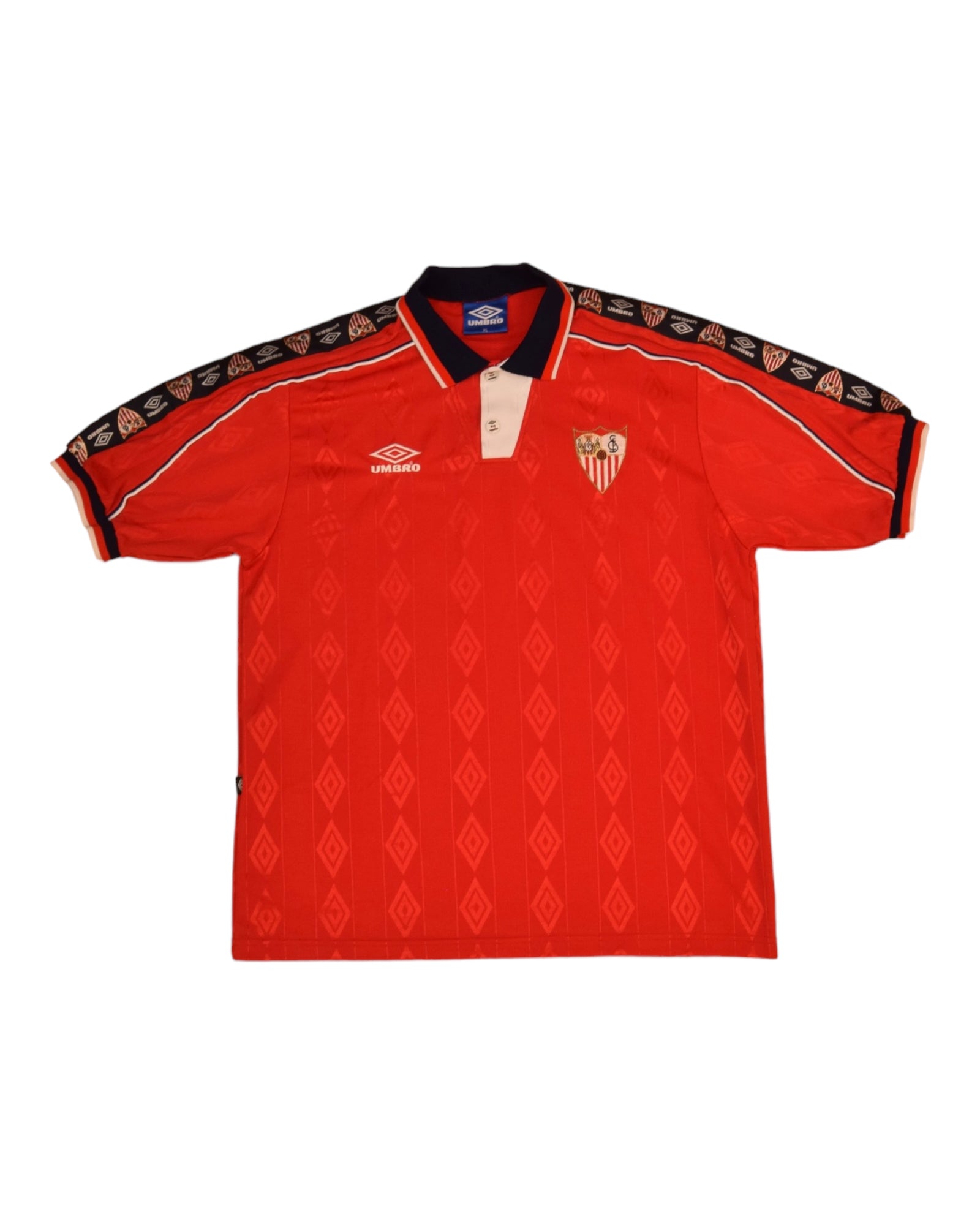 Sevilla FC 1998 1999 Umbro Away Football Shirt Made in EEC Size XL