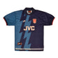 Authentic Arsenal Nike 1995 - 1996 Away Football Shirt JVC Blue Size M Zig Zag Thunder