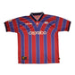 Vintage Extremadura CF Kelme 1998 - 1999 Home Football Shirt Size XL Made in Spain Caprabo Red Blue