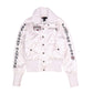 Y2K 00's Diesel Shiny White Jacket Size S-M The Lucky Gamble Flaming Dice The Jolly Joker 777