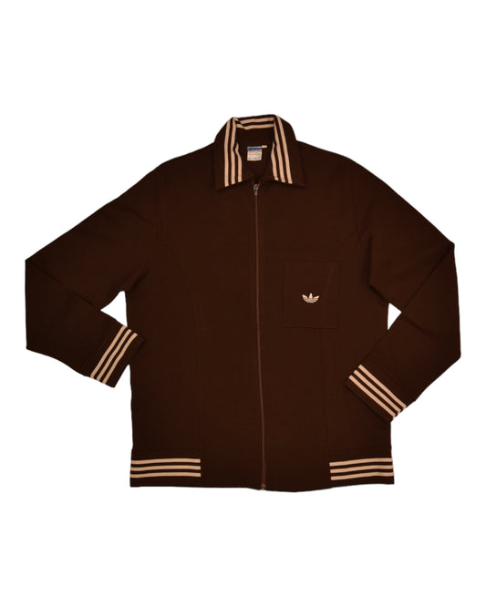 Vintage 70's Adidas Ein Schwahn - Erzeugnis Jacket Brown Size M