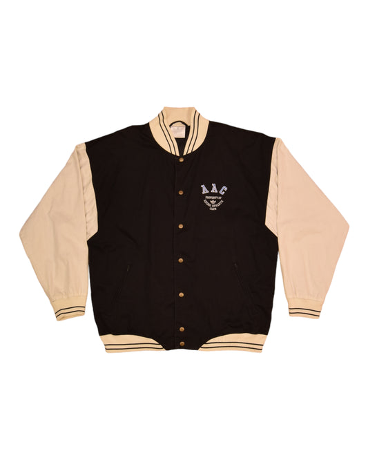 Vintage 90's Adidas Thin Varsity College Jacket AAC Property of Adidas Athletic Club Size L-XL