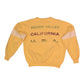 Vintage 80's Best Company Paninaro Sweatshirt Crewneck Ski Team Squaw Valley California USA Made in Italy Yellow Size XL