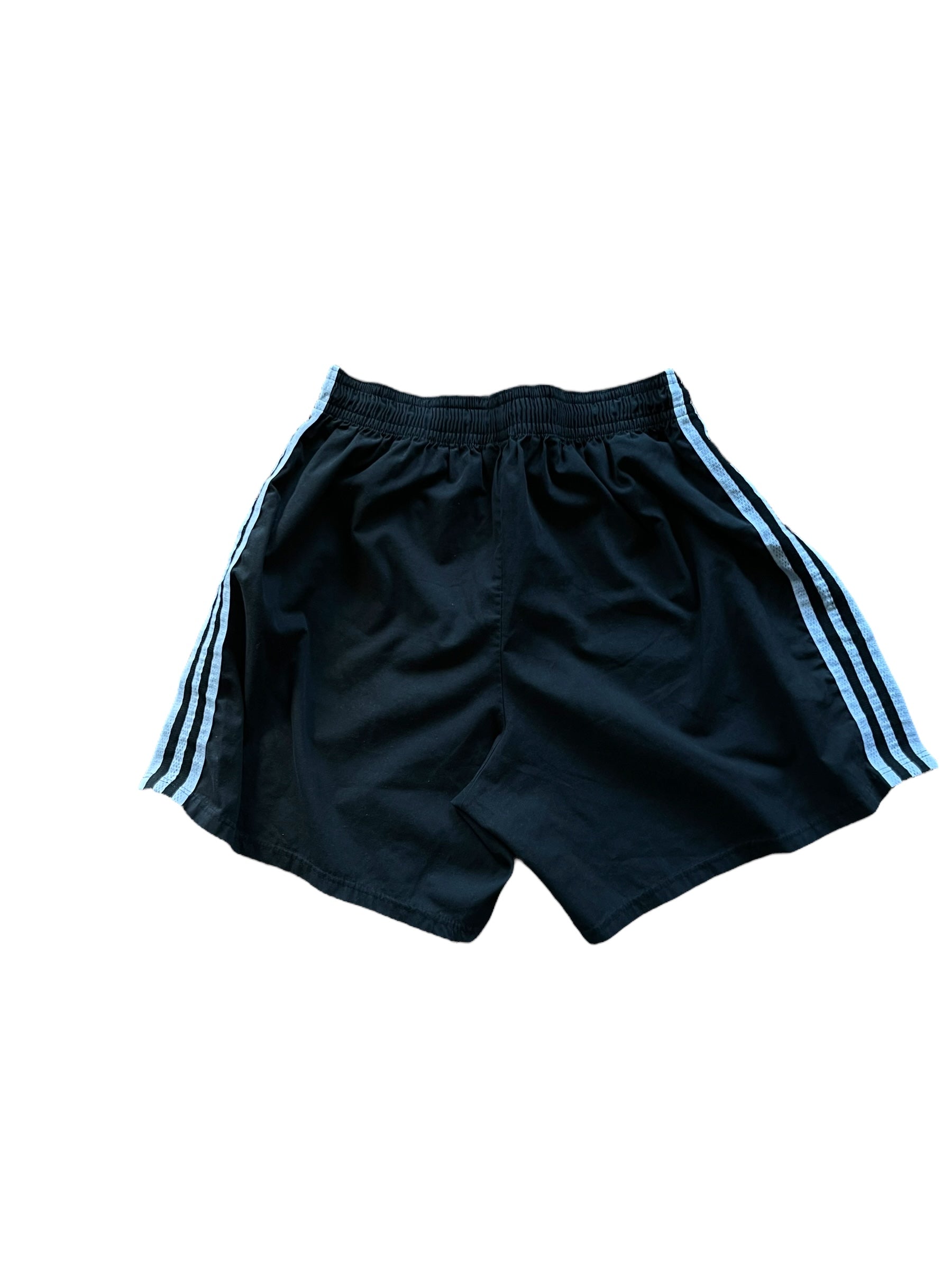Vintage Germany Deutschland Adidas Home Football Shorts 1996 - 1997 Euro '96 Black Size XL Made in England