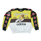 ❤️💎Rare Vintage Grail 80's 90's Adidas Cyclone Flushin Cycling 948 Boxy Heavy Cotton Sweatshirt Crew Neck USA Size L-XL Black Yellow White ASAP Rocky Janet Jackson