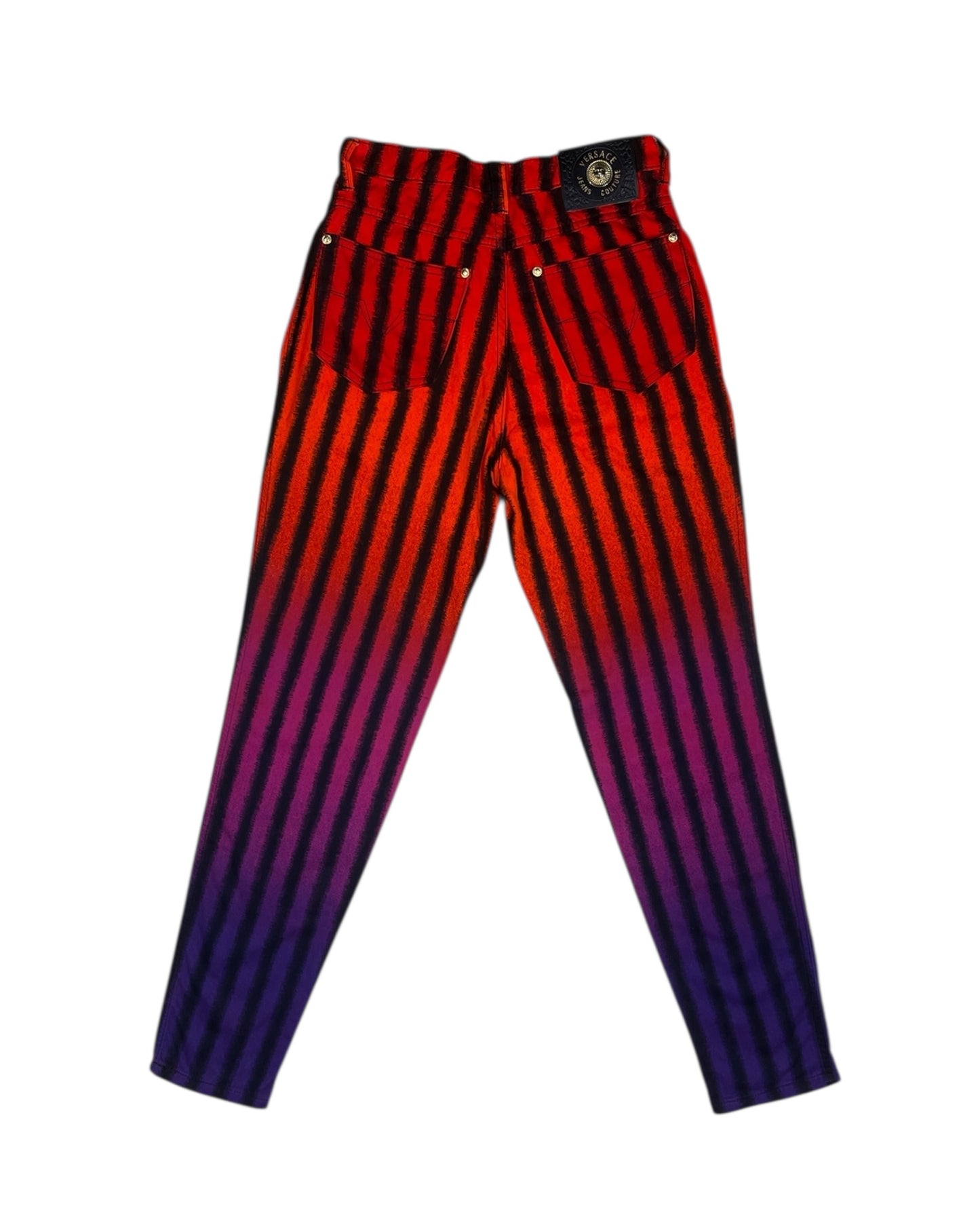 Versace Jeans Couture Pants Trousers Made in Italy Striped MultiColor Size S