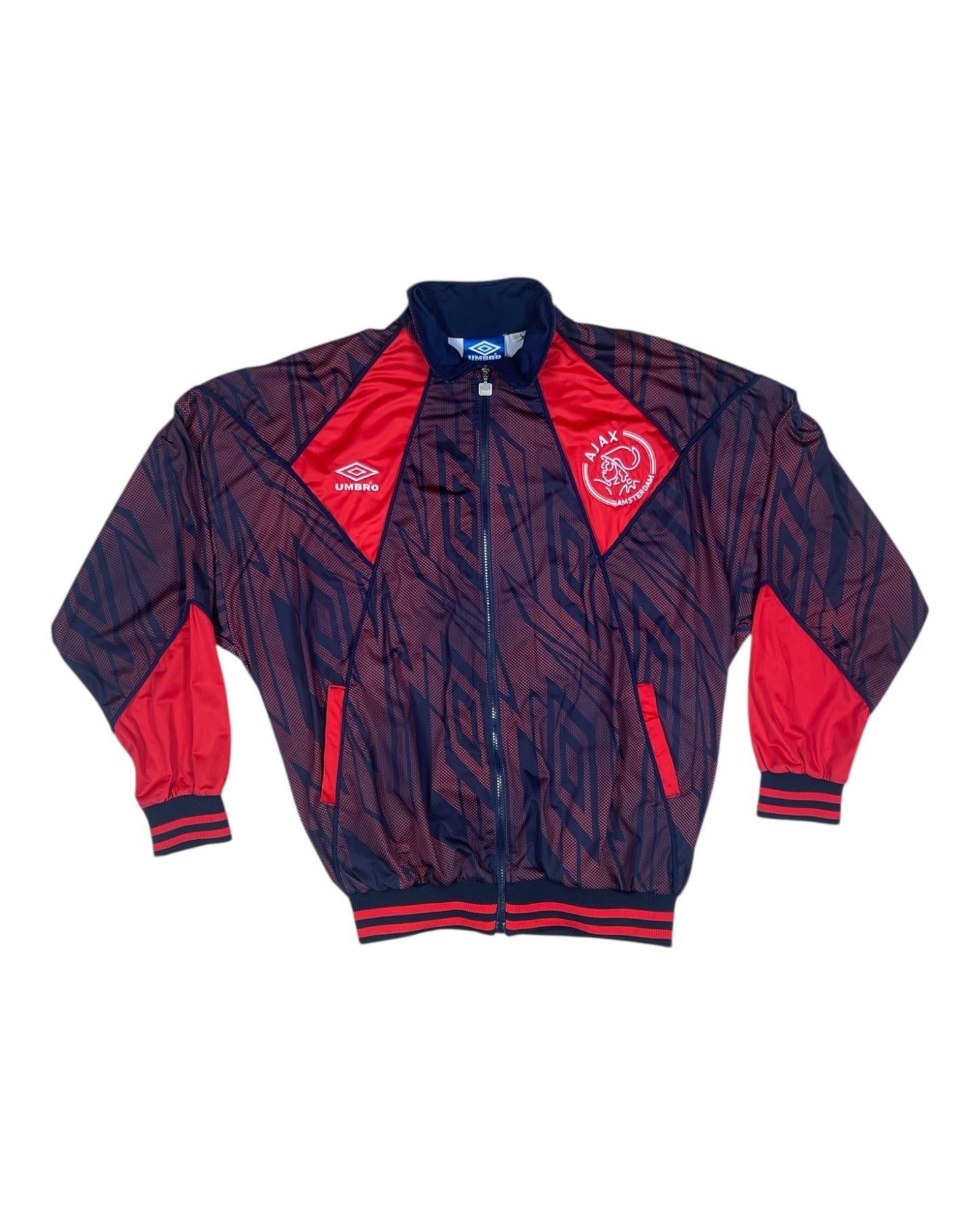 Ajax Amsterdam Umbro 1994 - 1995 Track Top Jacket Size XL Blue Red