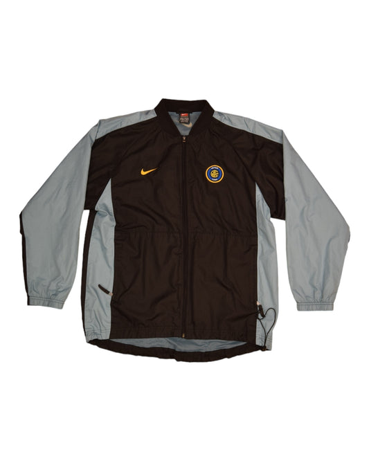 Inter Internationale Milano Nike Team 1998-2000 Light Football Jacket / Shell Size M Blue Black