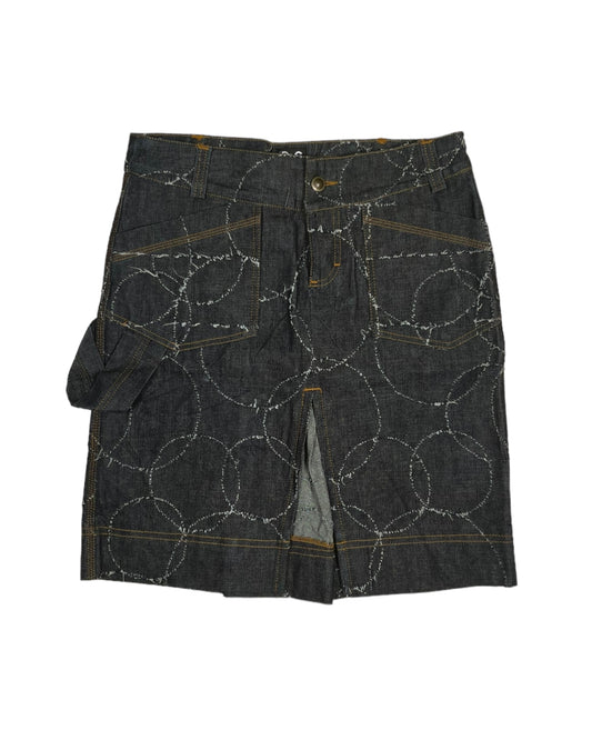 Y2K D&G Dolce & Gabbana Denim Skirt Made in Italy Size 28 / S  Low Waist