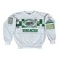 Archive Rare Classic Vintage Adidas Take Off The Aces RyeTown Tennis Club 1886 1986 Sweatshirt White Green Crew Neck