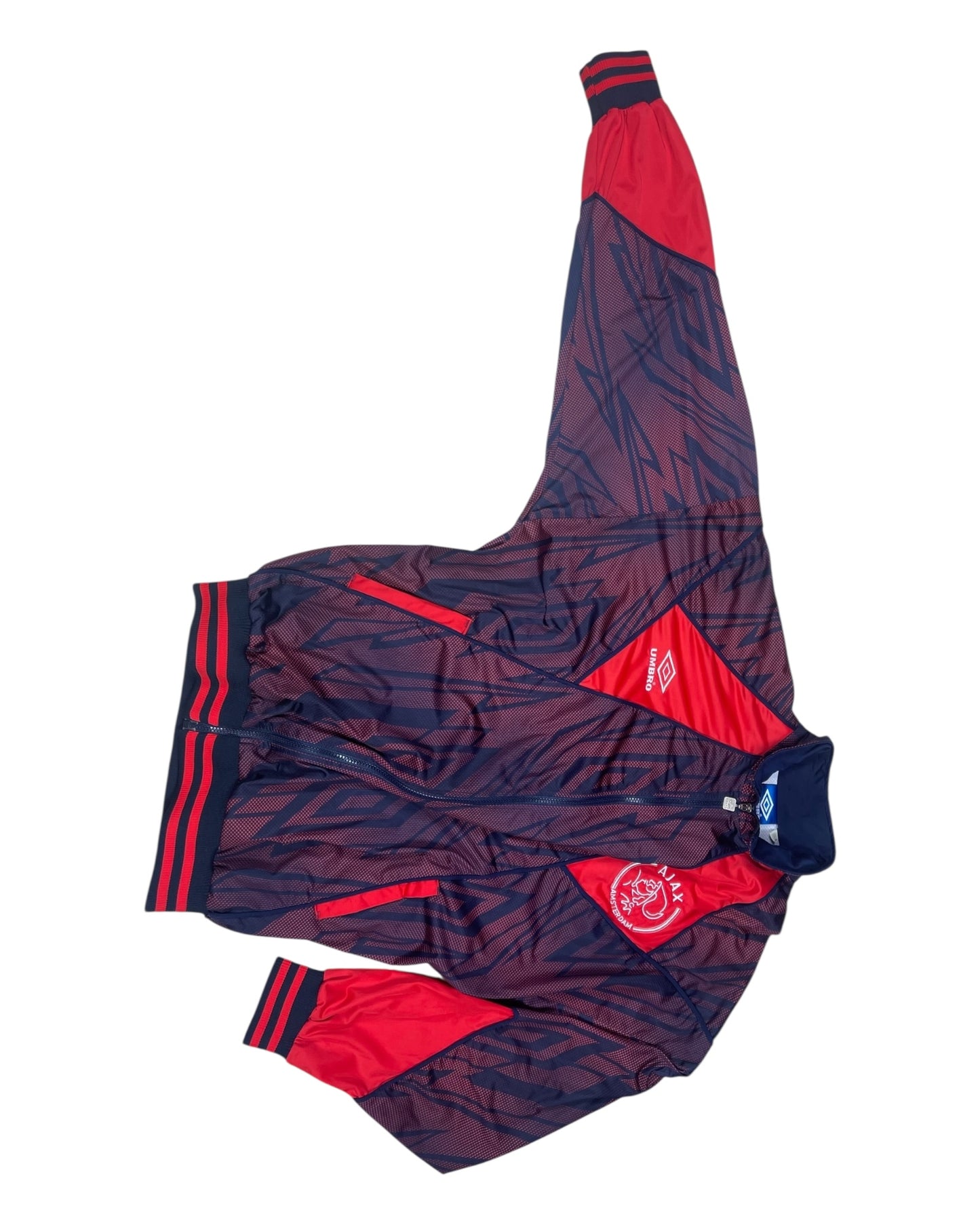 Ajax Amsterdam Umbro 1994 - 1995 Track Top Jacket Size XL Blue Red