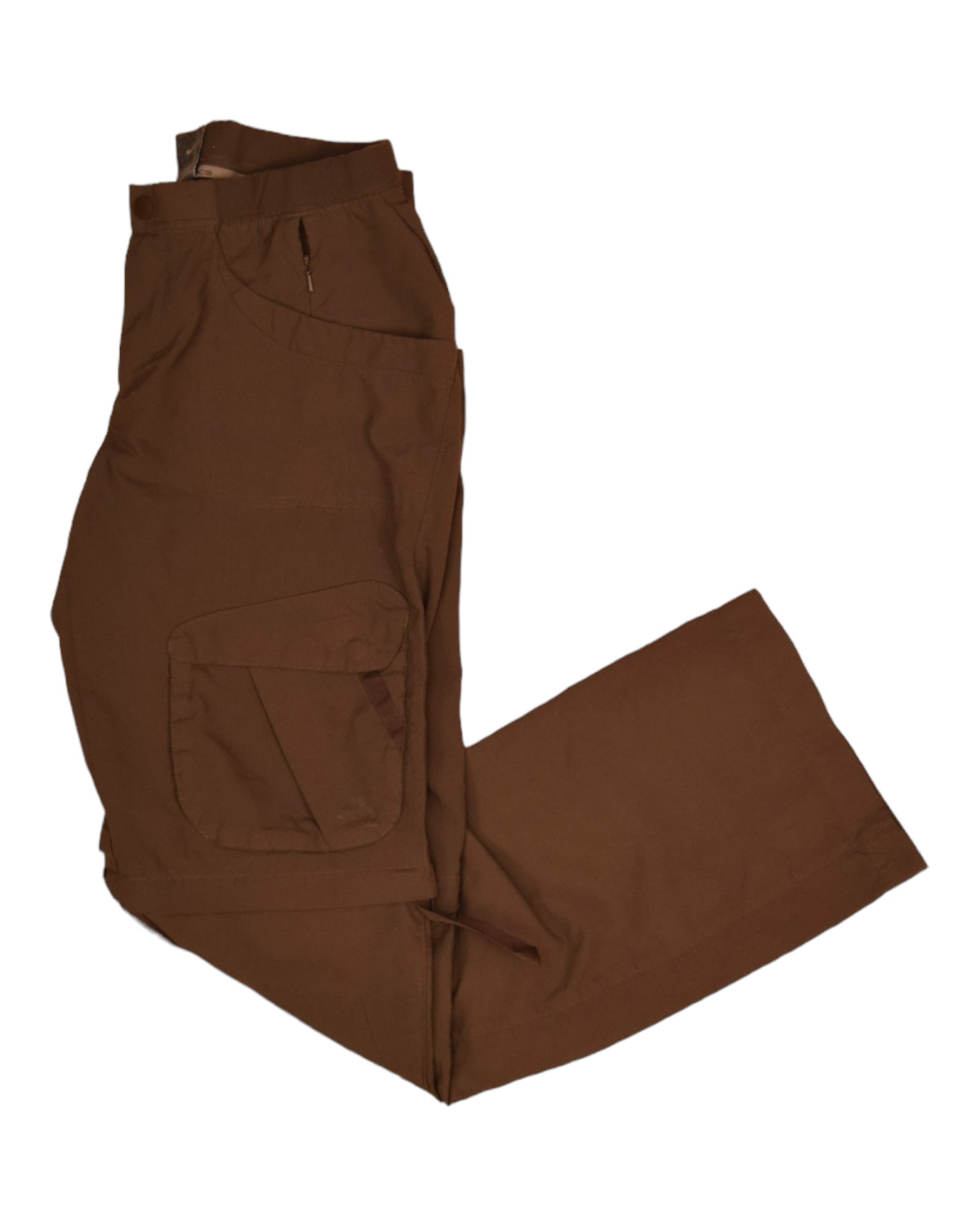 Y2K Nike ACG Trail Hiking Zipoff Cargo Pants Size S Low Waist Multi Pocket Polyester Women