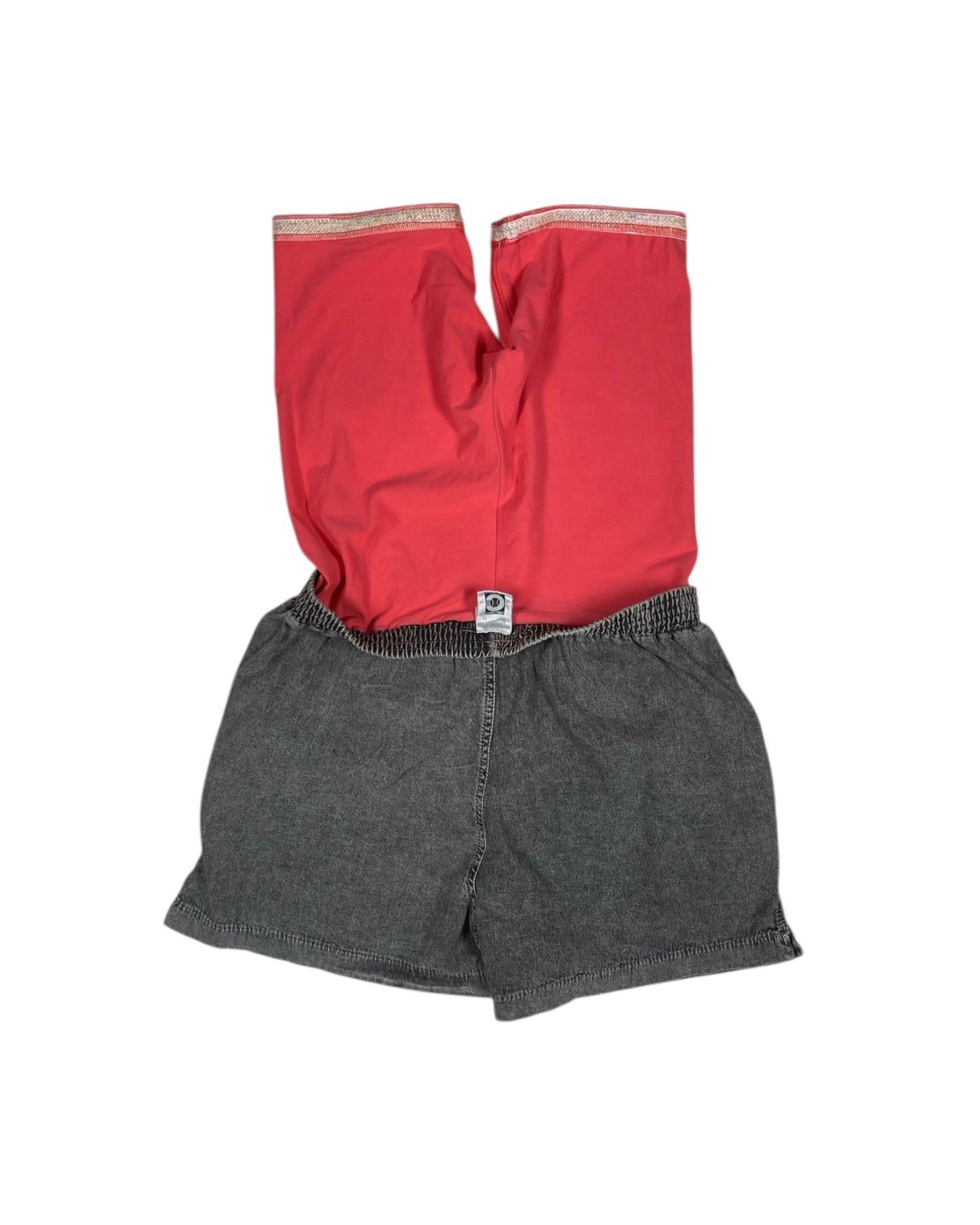 Vintage 80's 90's Nike Challenge Court Shorts Denim Jeans Acid Washed With Leggins Attached Andre Agassi Size M