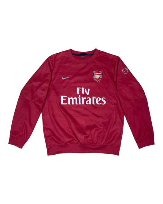 ⚽️Arsenal Nike Total 90 Sweatshirt Crew Neck Football Training 2009 - 2010 Fly Emirates Polyester