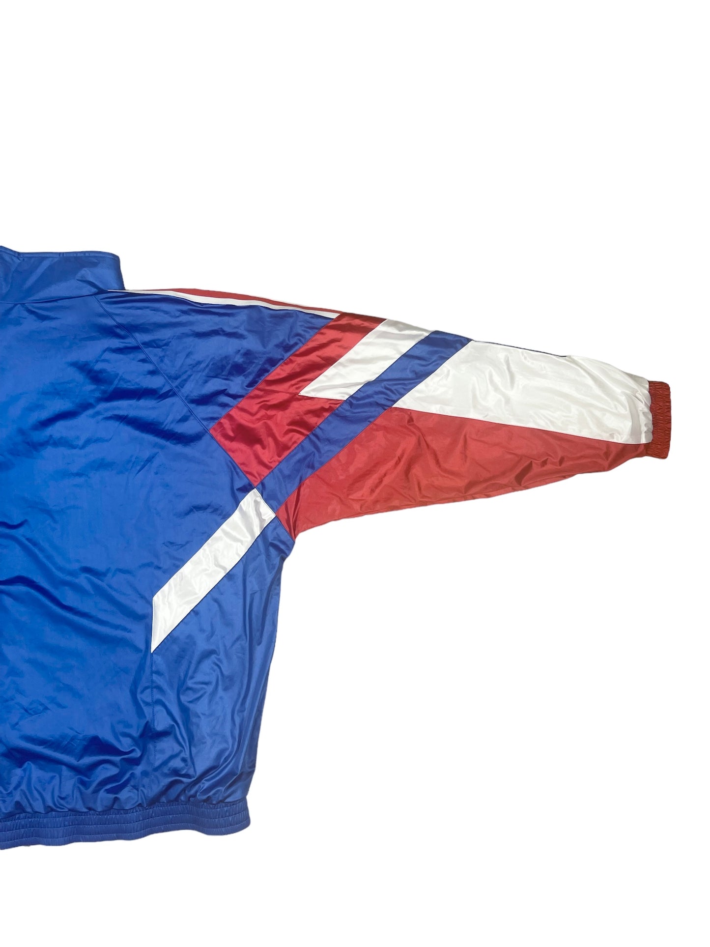 Vintage France Adidas Football Jacket Shell 1990 1991 - 1992 Made in France Size L - XL Blue Red White