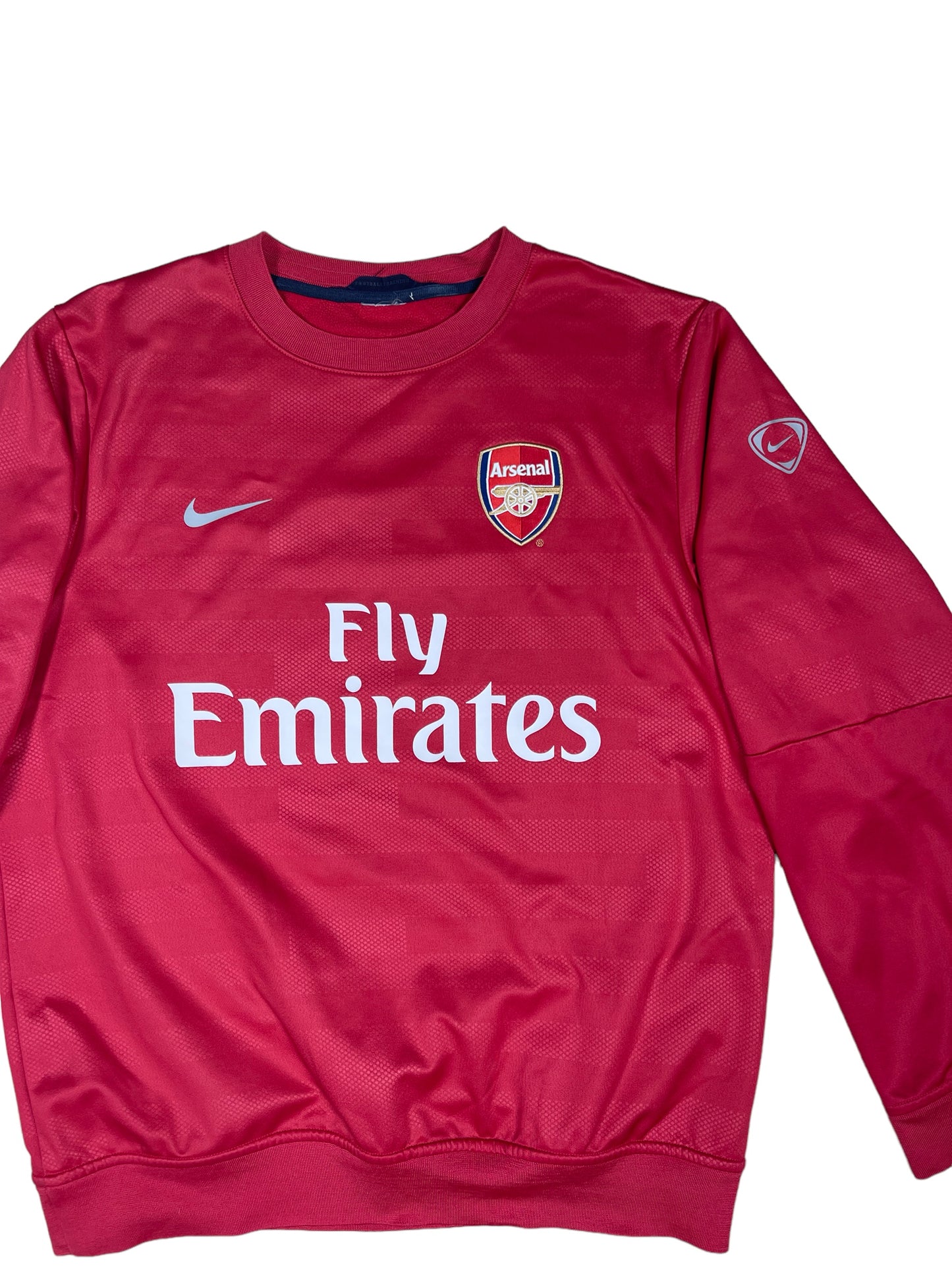 ⚽️Arsenal Nike Total 90 Sweatshirt Crew Neck Football Training 2009 - 2010 Fly Emirates Polyester