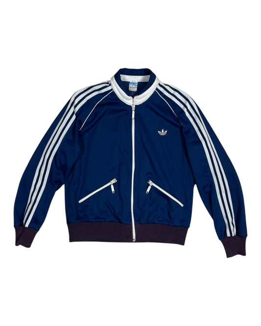 Rare True Grail 70's Adidas Ein Schwann Erzeugnis Purple Blue Made in West Germany Opti Zipper