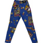 Rare Vintage 90's Gianni Versace Jeans Couture Stretch High Waisted Circus Harlequin Super Model Fit Bleu marine Ittierre Made in Italy 31 45 Size S-M