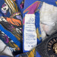 Rare Vintage 90's Gianni Versace Jeans Couture Stretch High Waisted Circus Harlequin Super Model Fit Bleu marine Ittierre Made in Italy 31 45 Size S-M