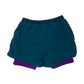 90's Nike Challenge Court Tennis Shorts With Leggins Attached Andre Agassi Nylon Made in Taiwan Size M Turquoise Purple