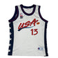 Shaquille O'Neal Champion Team USA Dream Team Olympics Atlanta 1996 Basketball Jersey White Size M NBA
