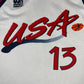 Shaquille O'Neal Champion Team USA Dream Team Olympics Atlanta 1996 Basketball Jersey White Size M NBA