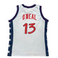Shaquille O'Neal Champion Team USA Dream Team Olympics Atlanta 1996 Basketball Jersey White Size M NBA