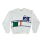Vintage 80's Lacoste Chemise Tennis Sweatshirt Crew Neck Made in France White Size M - L