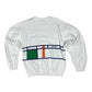 Vintage 80's Lacoste Chemise Tennis Sweatshirt Crew Neck Made in France White Size M - L