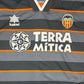 Vintage 90's Valencia Luanvi 1999-2000 Third Football Shirt Terra Mitica Made in UE Grey Black Orange Size L