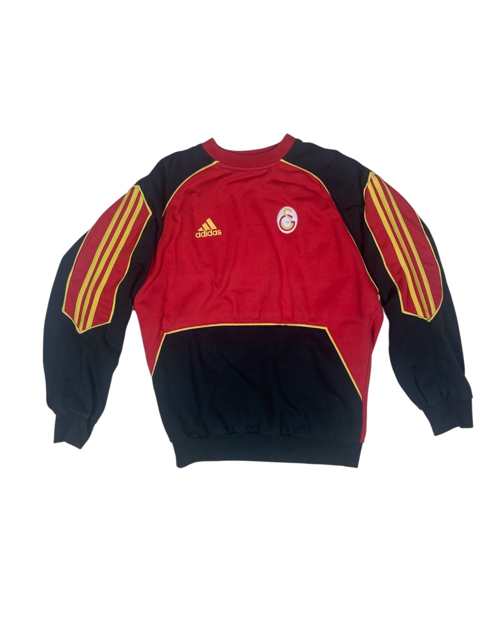 💎 Very Rare Vintage 90's Galatasaray Adidas 1998-1999 Sweatshirt Crew Neck Red Black Yellow