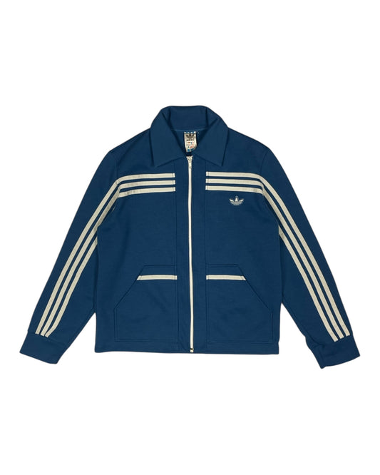 Vintage 70's Adidas Track Top Jacket Blue Made in West Germany