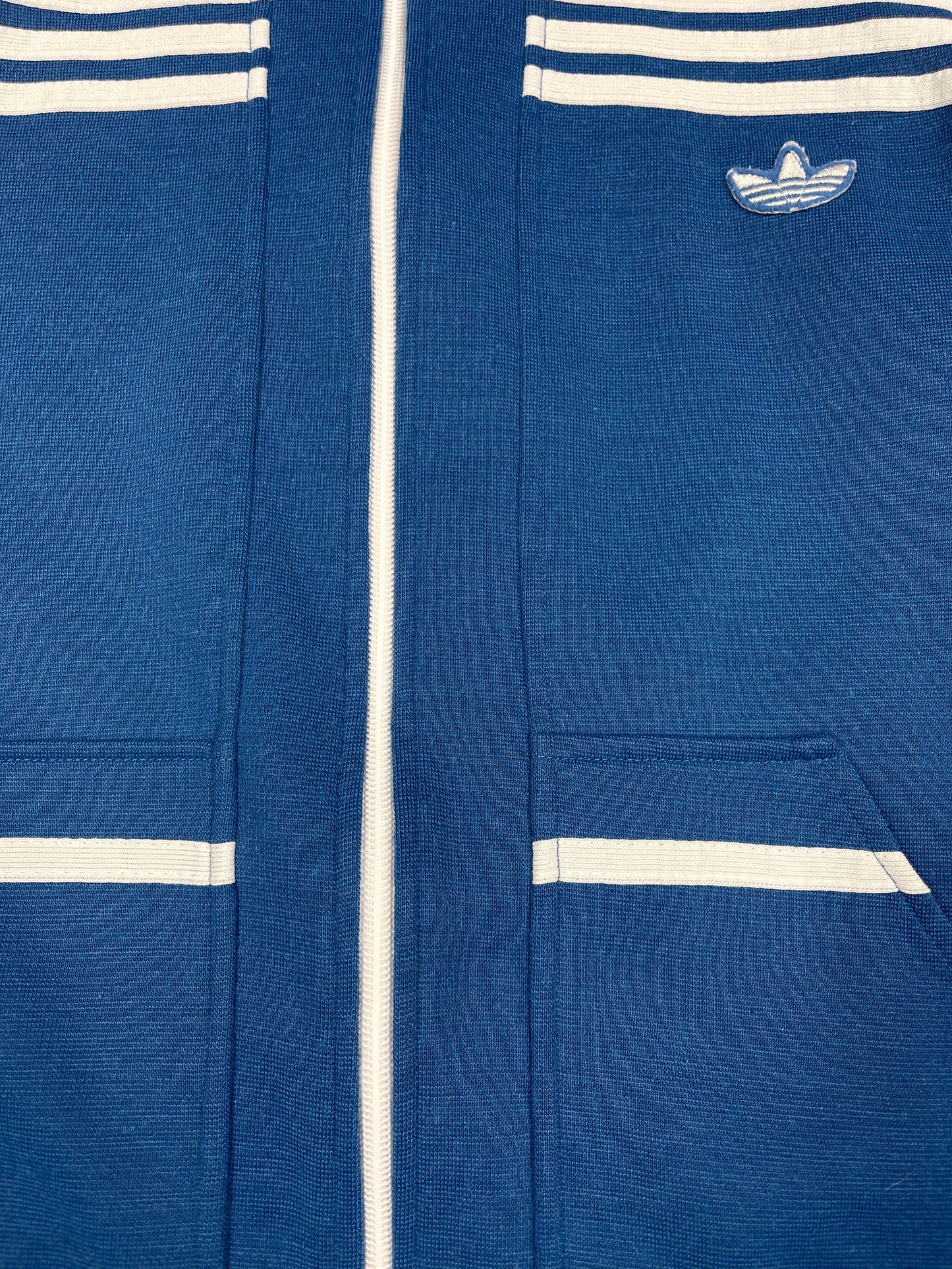 Vintage 70's Adidas Track Top Jacket Blue Made in West Germany