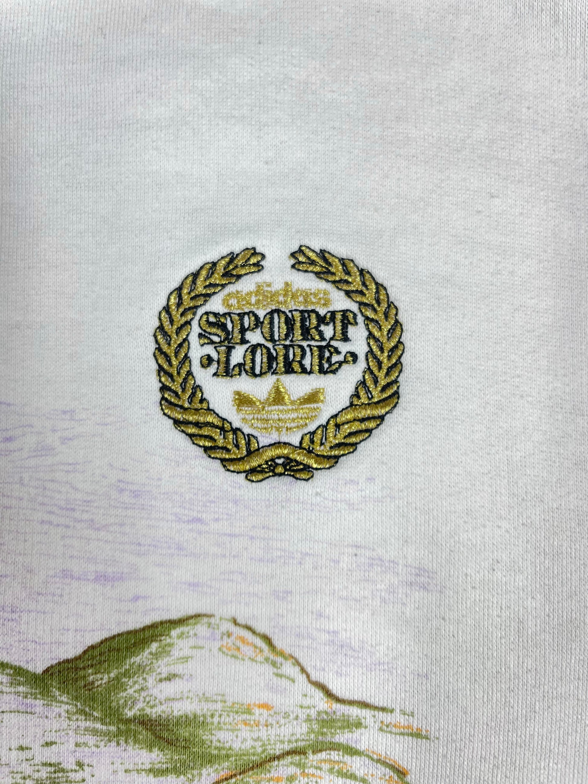 Vintage 80's 90's Adidas Sport Lore Golf Sweatshirt Crew Neck Size XS - S White