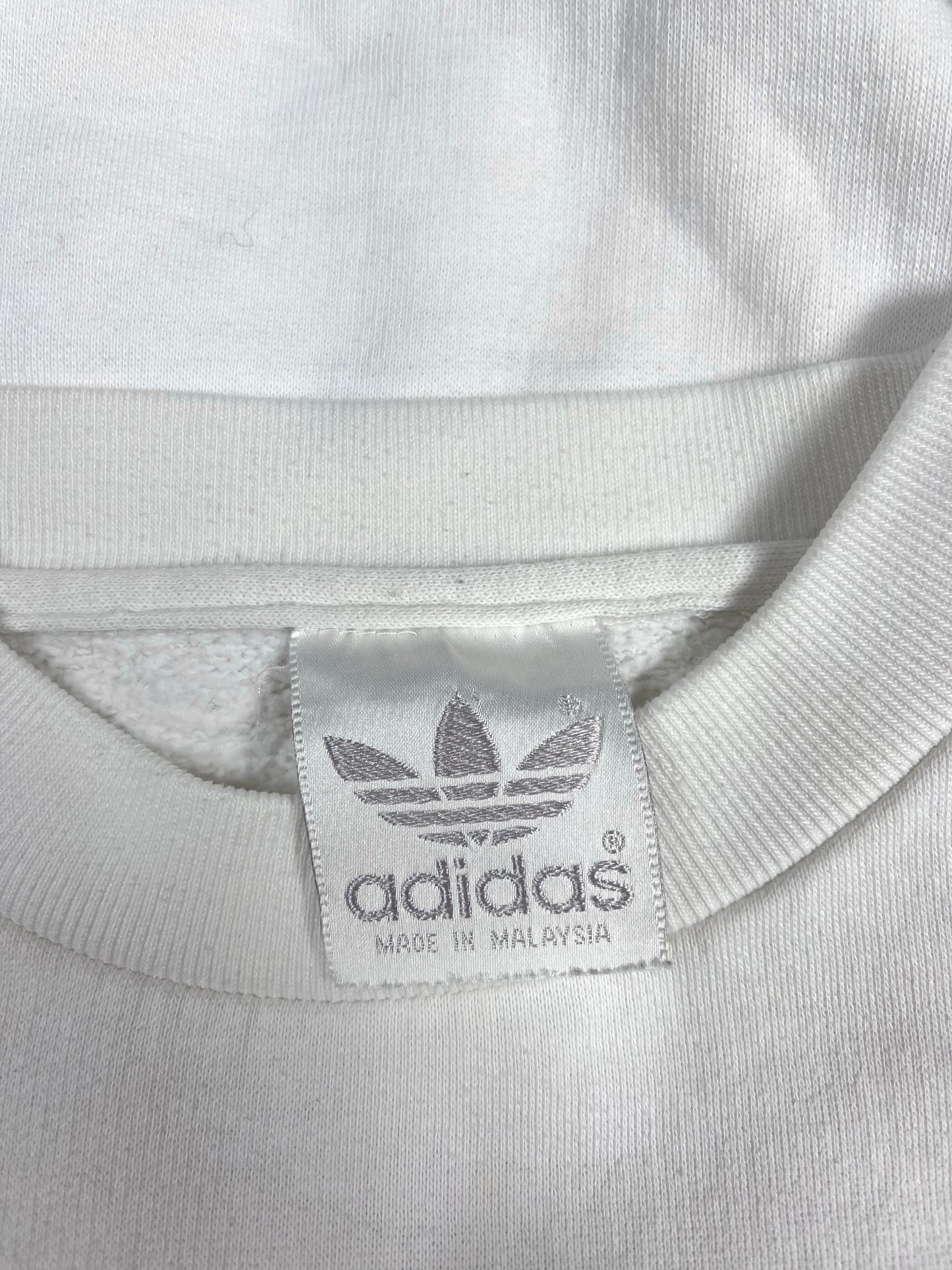 Vintage 80's 90's Adidas Sport Lore Golf Sweatshirt Crew Neck Size XS - S White
