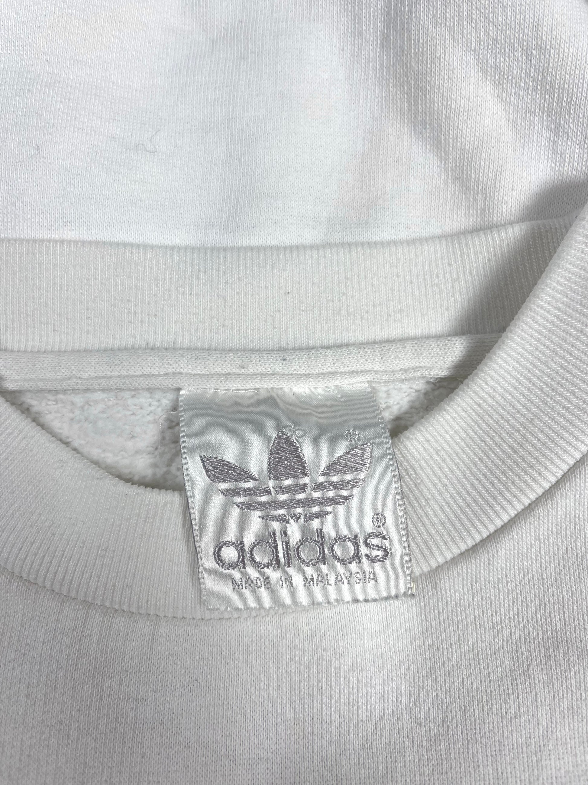 Vintage 80's 90's Adidas Sport Lore Golf Sweatshirt Crew Neck Size XS - S White