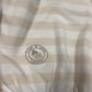 Vintage 80's 90's Lacoste Chemise Pique Fleur de Coton Made in France Striped Polo Collared Polo Sweatshirt Half Button Beige Cotton