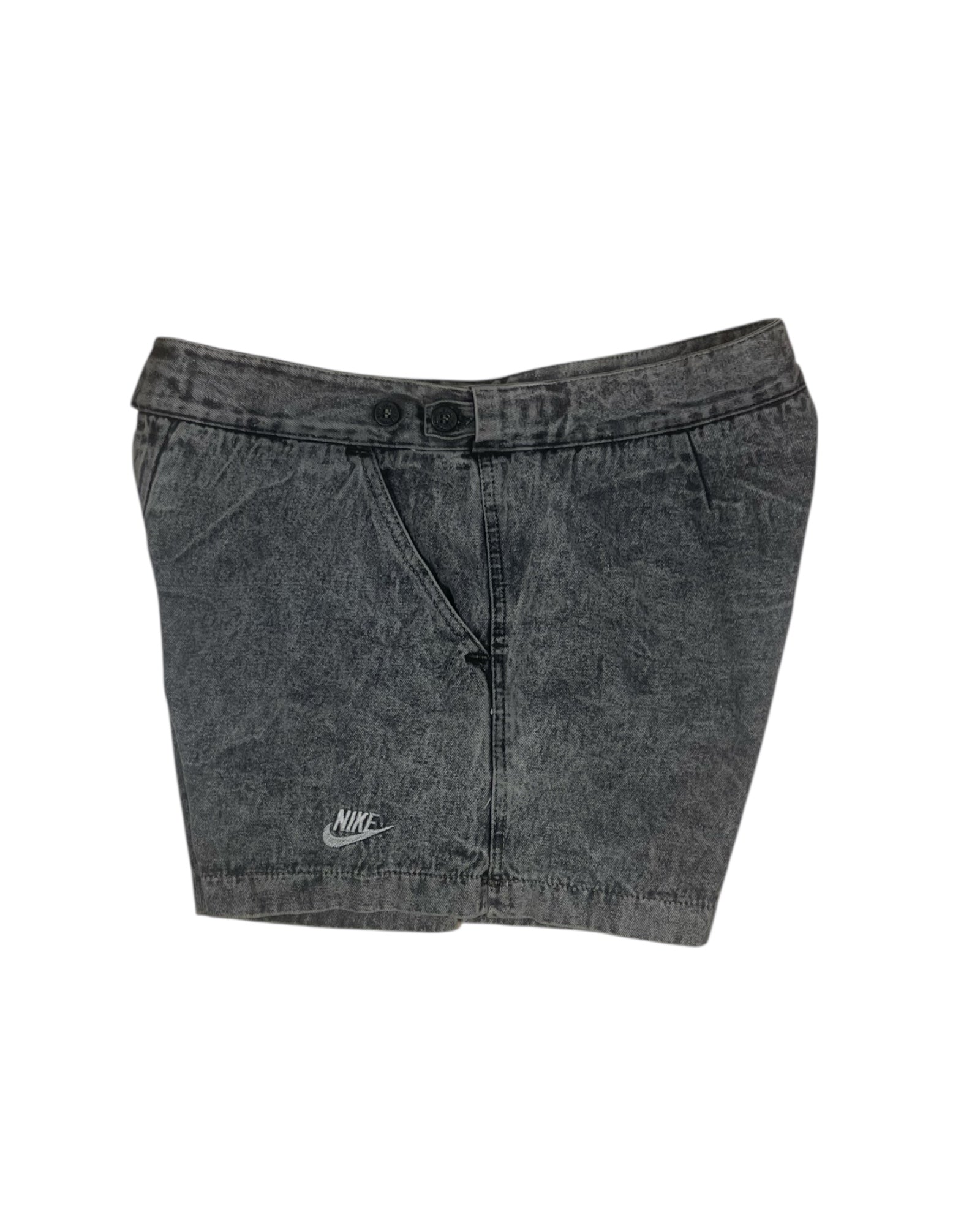 Vintage 80's 90's Nike Challenge Court Denim Acid Washed Shorts Tennis Festival Andre Agassi Made in Italy Size M-L