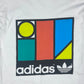 Vintage 80's Adidas Ivan Lendl Tennis T-Shirt White Memphis Design Style Made in France Size S - M