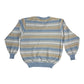 Vintage 80's Lacoste Chemise Jumper V Neck Made in France Size M Stripes