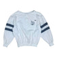 Vintage 80's Lacoste Chemise Pique Sailing Sweatshirt Size S M L Boxy White Blue Made in France