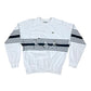 Vintage 80's Lacoste Chemise Pique Tennis Sweatshirt Crew Neck Made in France Size L - XL White