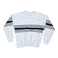 Vintage 80's Lacoste Chemise Pique Tennis Sweatshirt Crew Neck Made in France Size L - XL White